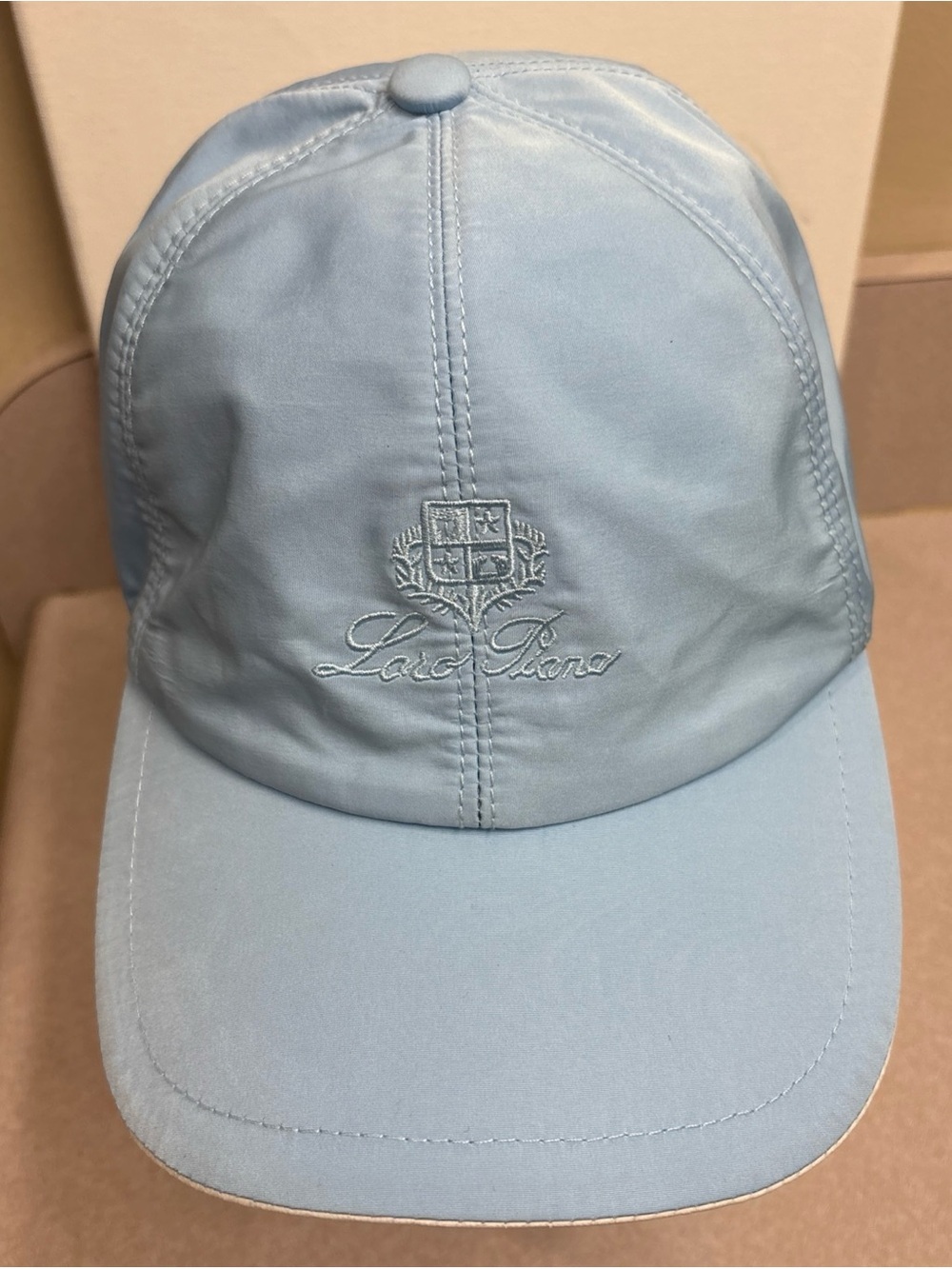 Loro Piana Storm System Sky Blue Baseball Cap Used Excellent Condition Medium
